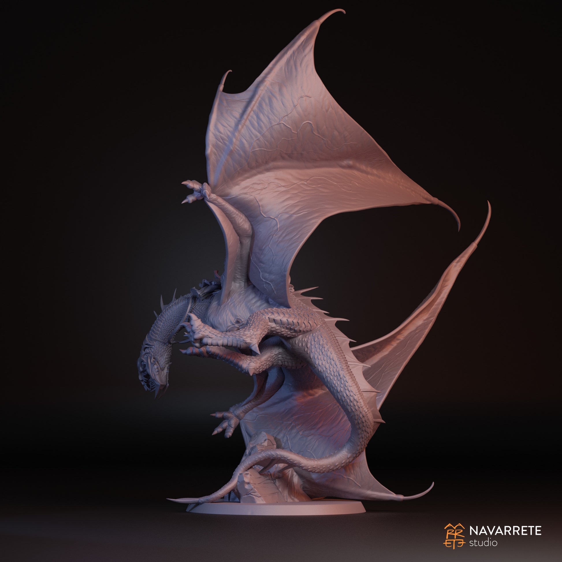 Detailed image of The Nightmare tabletop gaming miniature by Tattles Told 3D, featuring dark, intricate design and menacing details.
