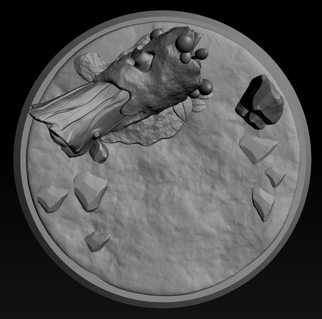 Wicked Hills Asylum Special Bases | TTRPG Miniature Sculpted Base | Great Grimoire