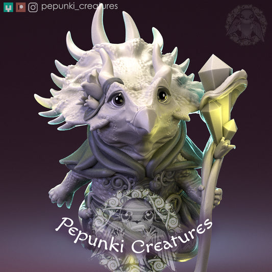 Triceratops Mage | Pepunki Creatures