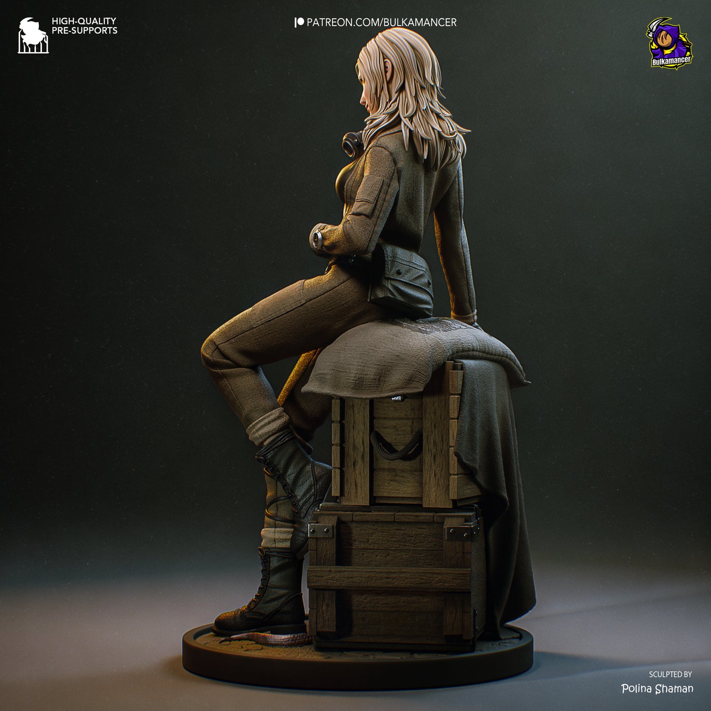 Triple Agent | Resin Garage Kit Figure Game Fan Art | Bulkamancer Sculpts