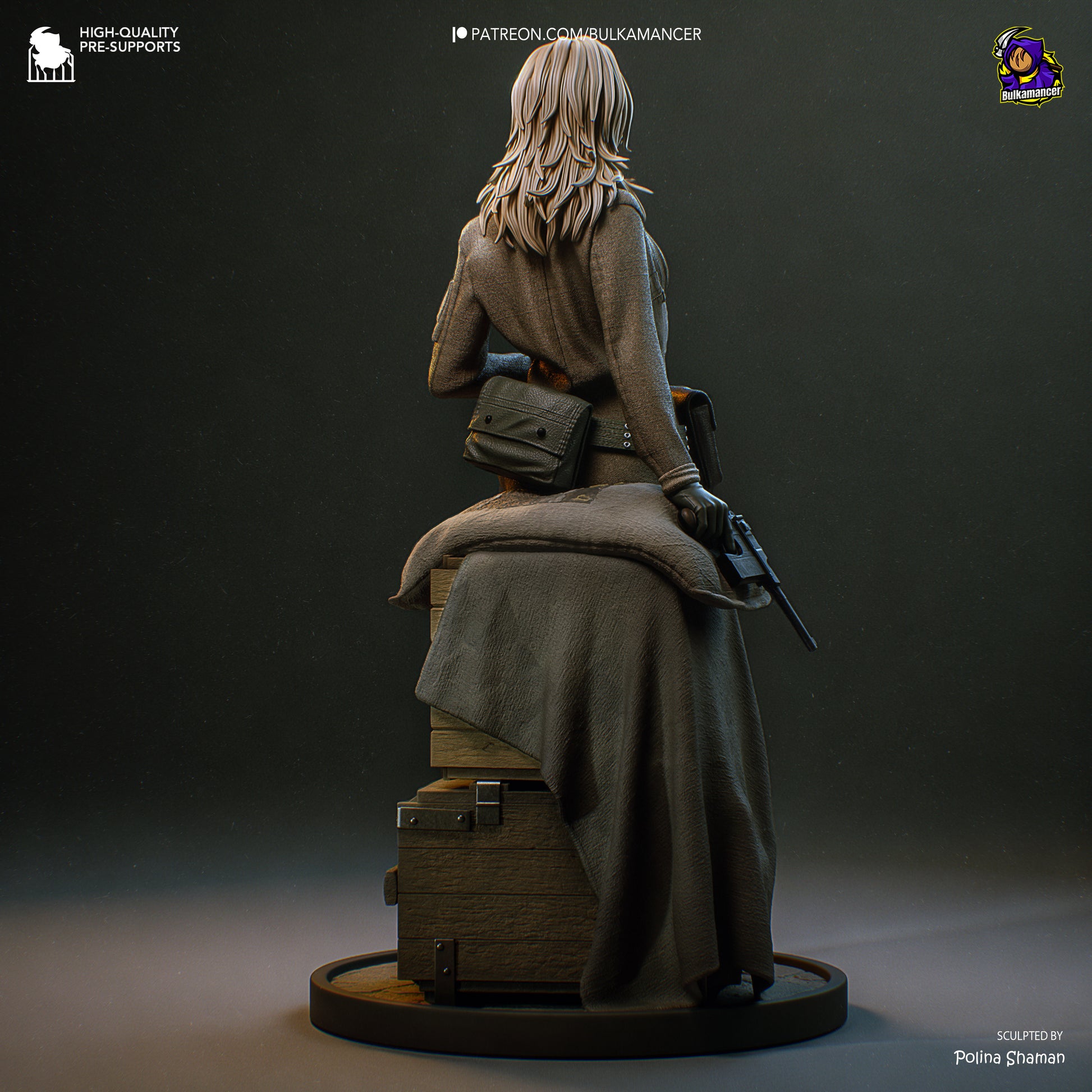 Triple Agent | Resin Garage Kit Figure Game Fan Art | Bulkamancer Sculpts