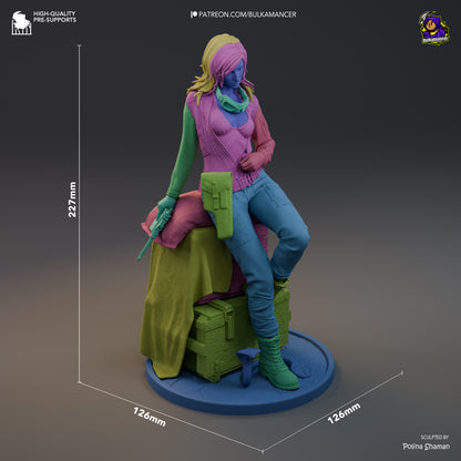 Triple Agent | Resin Garage Kit Figure Game Fan Art | Bulkamancer Sculpts