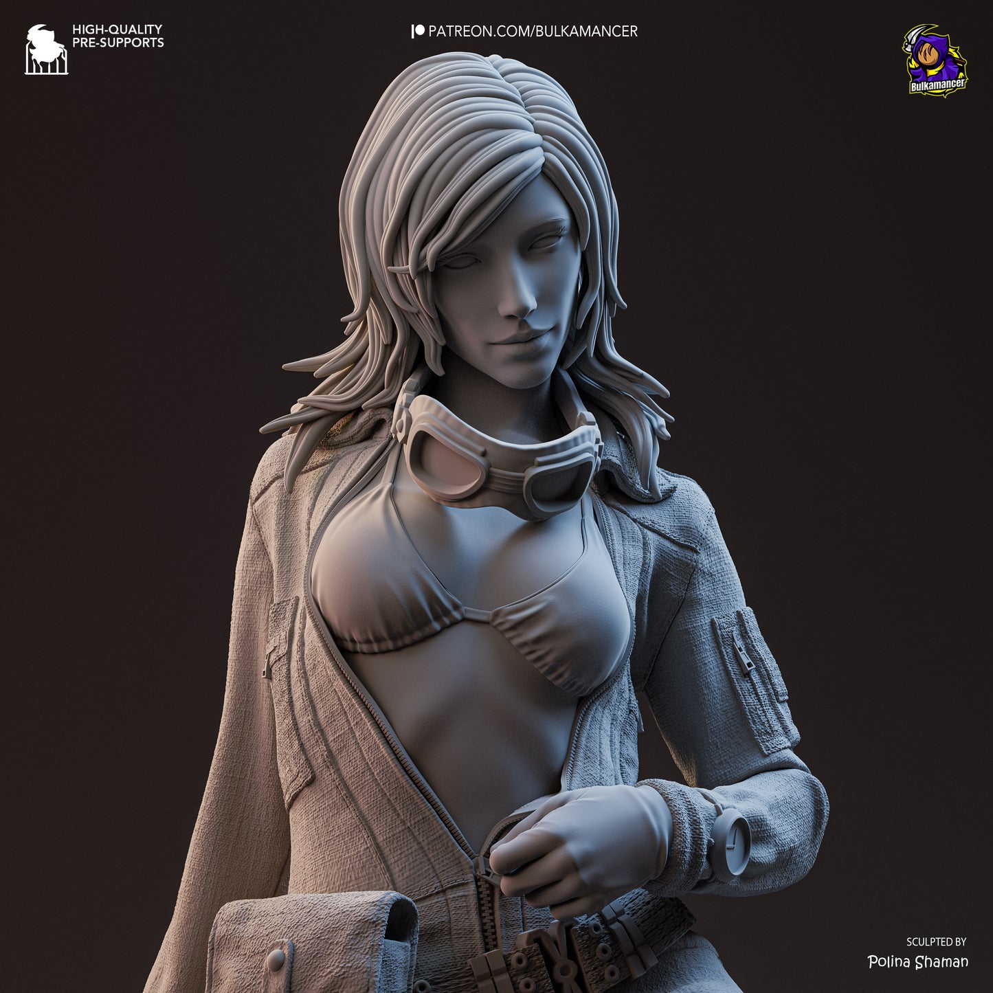 Triple Agent | Resin Garage Kit Figure Game Fan Art | Bulkamancer Sculpts