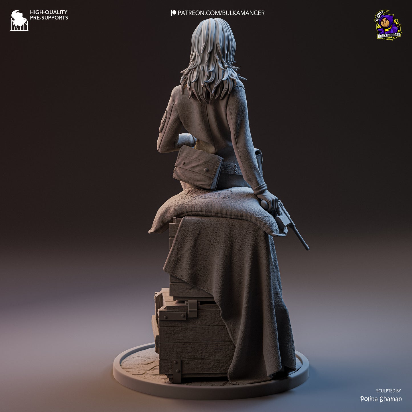 Triple Agent | Resin Garage Kit Figure Game Fan Art | Bulkamancer Sculpts