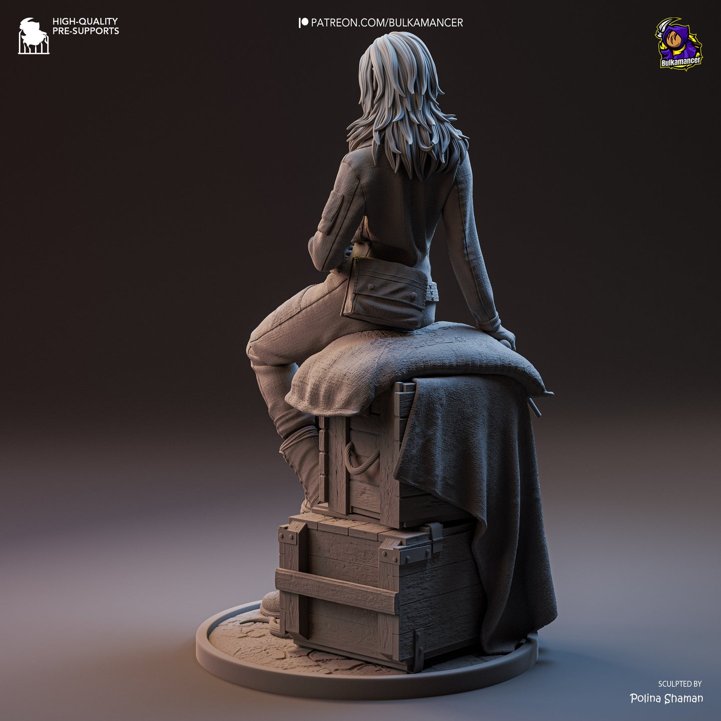 Triple Agent | Resin Garage Kit Figure Game Fan Art | Bulkamancer Sculpts