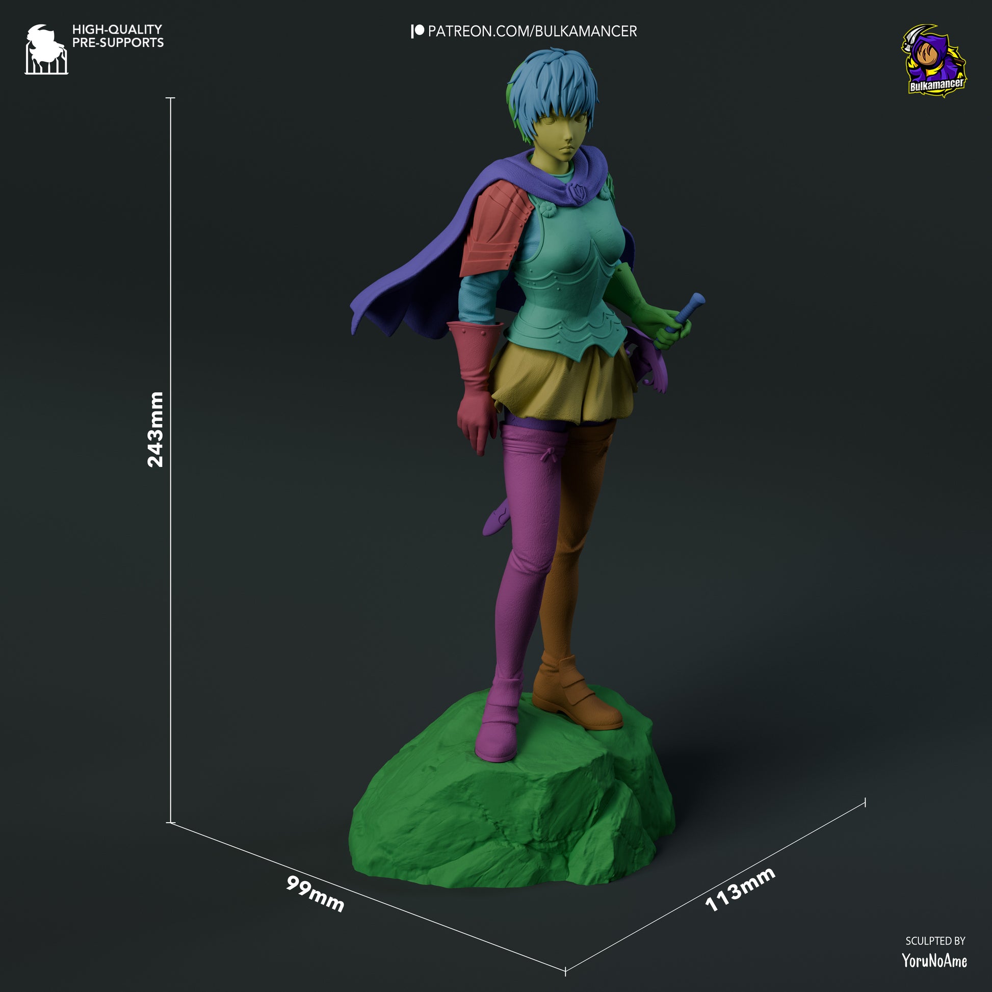 Unit Commander | Resin Garage Kit Figure | Bulkamancer Sculpts - Tattles Told 3D