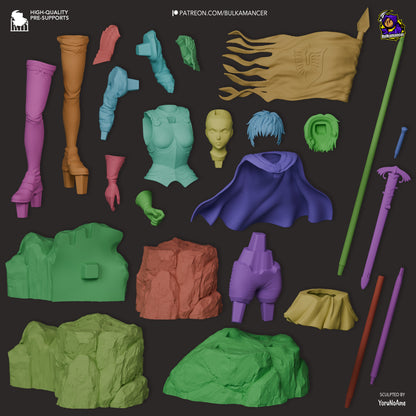 Unit Commander | Resin Garage Kit Figure | Bulkamancer Sculpts - Tattles Told 3D