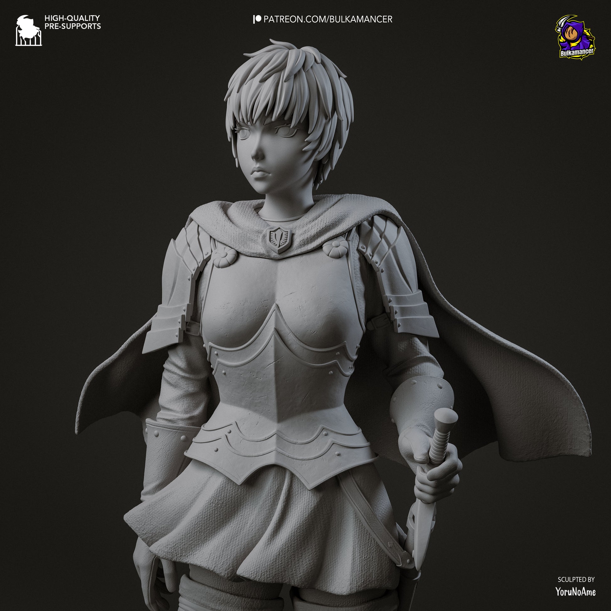 Unit Commander | Resin Garage Kit Figure | Bulkamancer Sculpts - Tattles Told 3D