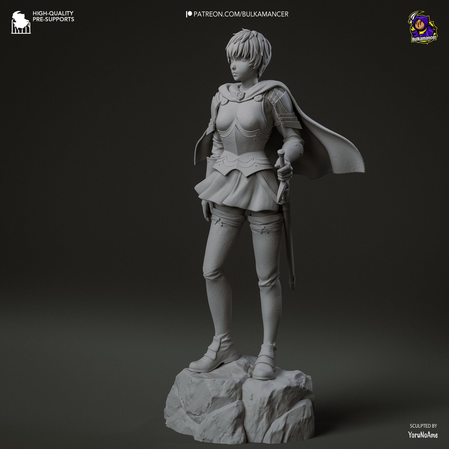 Unit Commander | Resin Garage Kit Figure | Bulkamancer Sculpts - Tattles Told 3D