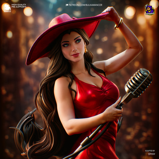 Urban Songstress | Resin Garage Kit Figure Game Fan Art | Bulkamancer Sculpts