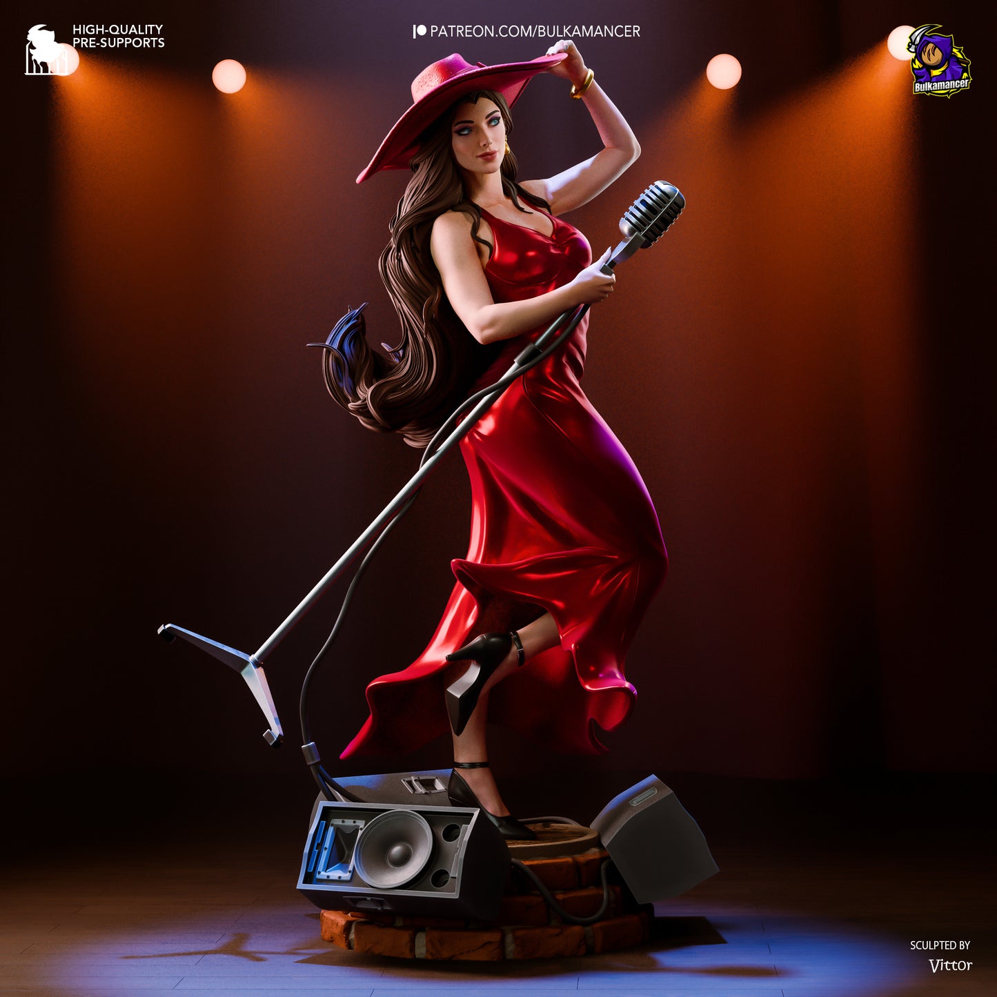 Urban Songstress | Resin Garage Kit Figure Game Fan Art | Bulkamancer Sculpts