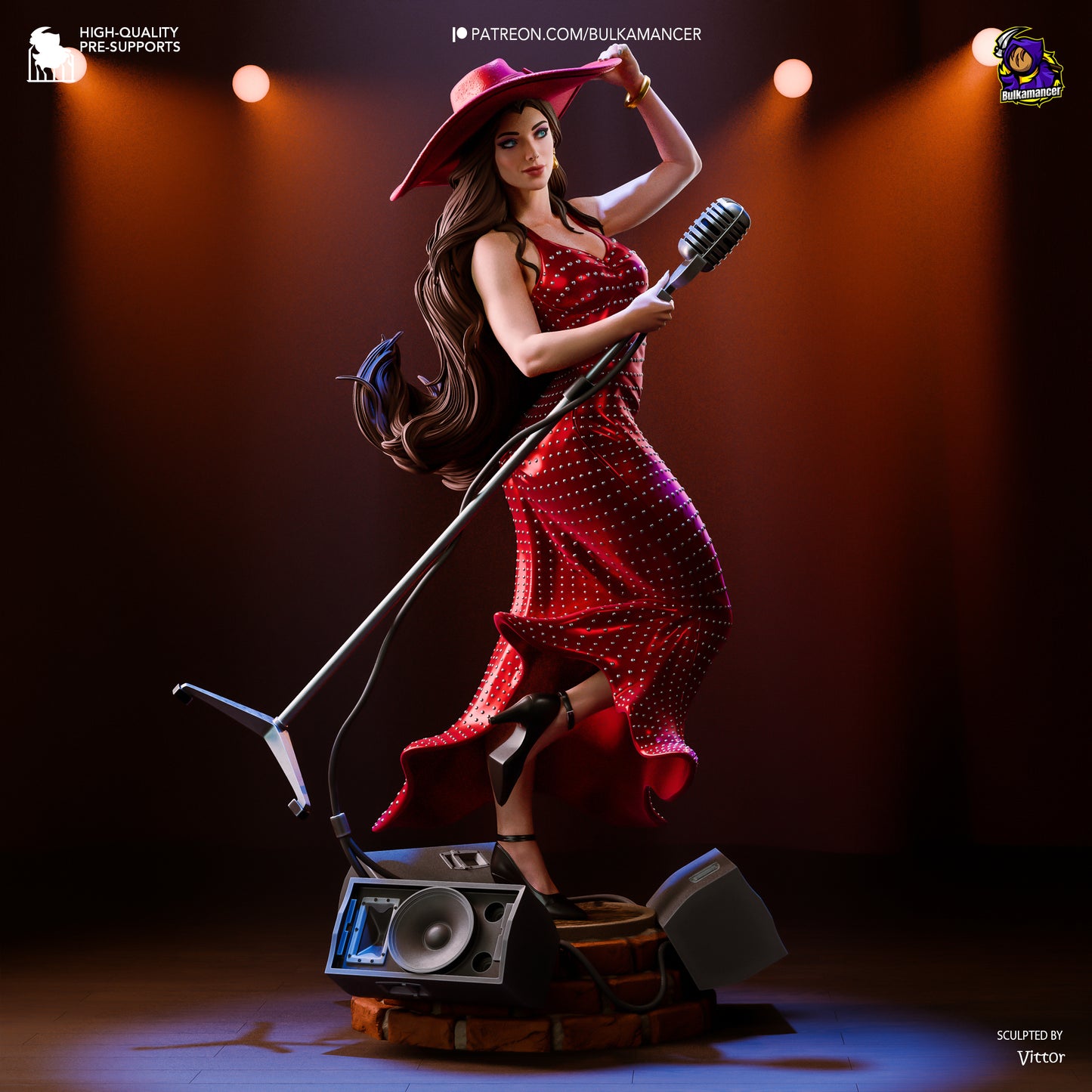 Urban Songstress | Resin Garage Kit Figure Game Fan Art | Bulkamancer Sculpts