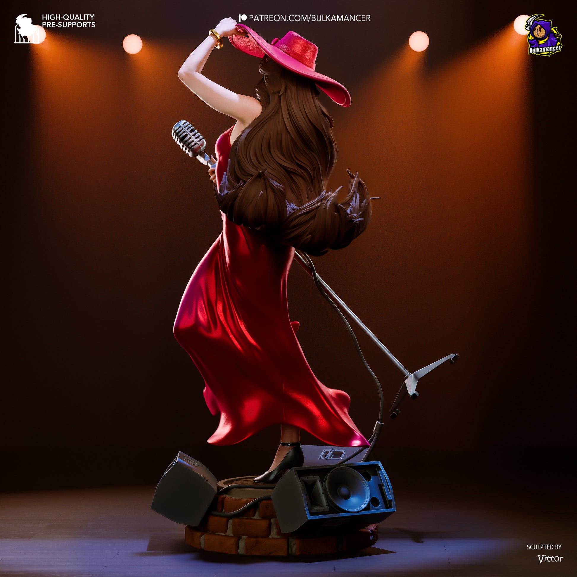 Urban Songstress | Resin Garage Kit Figure Game Fan Art | Bulkamancer Sculpts