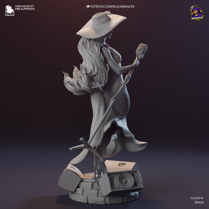 Urban Songstress | Resin Garage Kit Figure Game Fan Art | Bulkamancer Sculpts