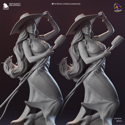 Urban Songstress | Resin Garage Kit Figure Game Fan Art | Bulkamancer Sculpts