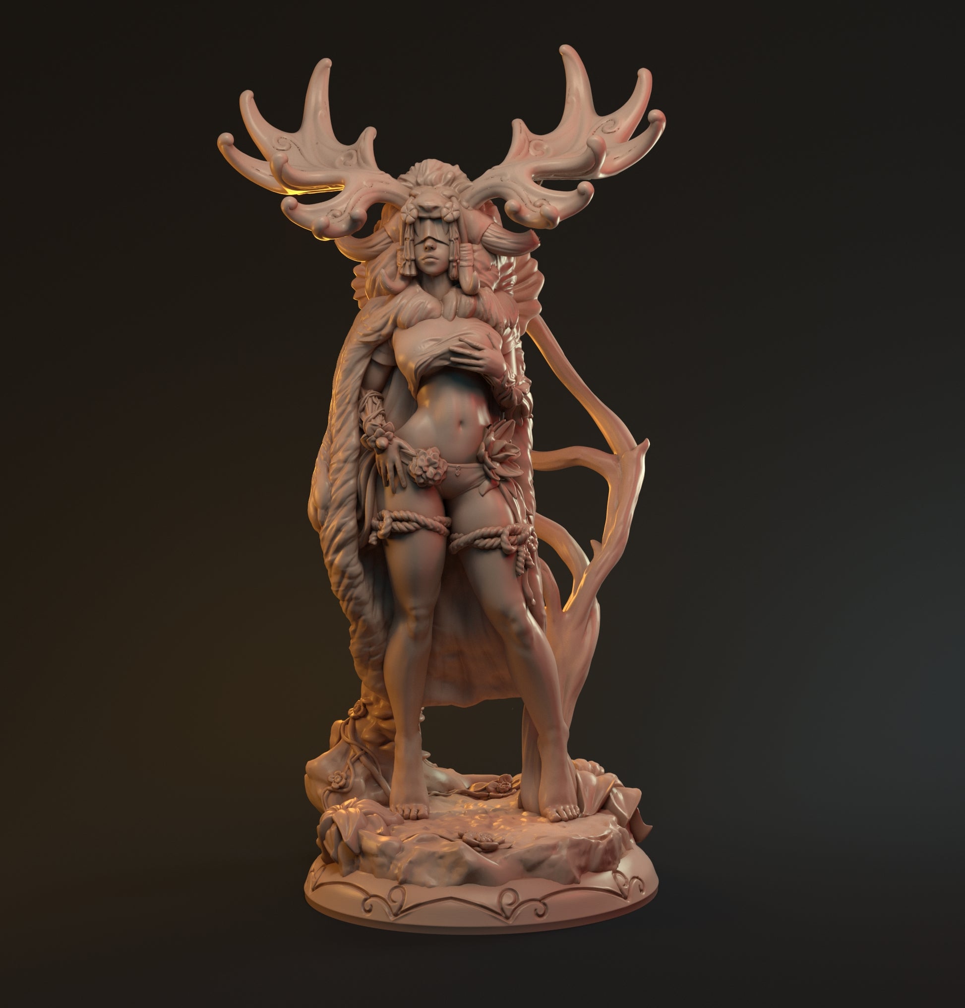 Ursula, Beautiful Druid Woman | Pin Up Display Statue | Hardwitch Games