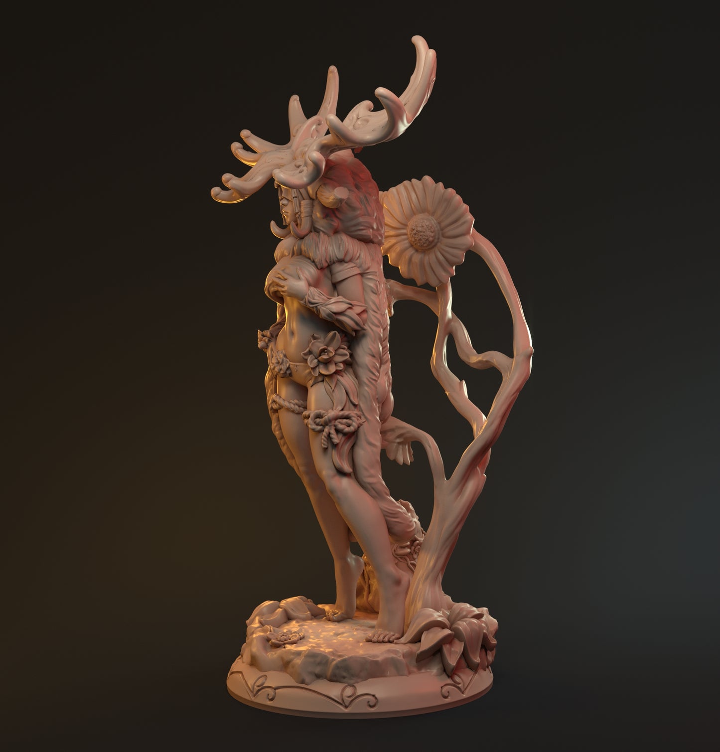 Ursula, Beautiful Druid Woman | Pin Up Display Statue | Hardwitch Games