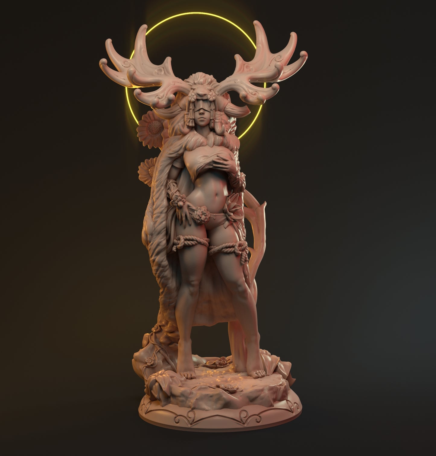 Ursula, Beautiful Druid Woman | Pin Up Display Statue | Hardwitch Games