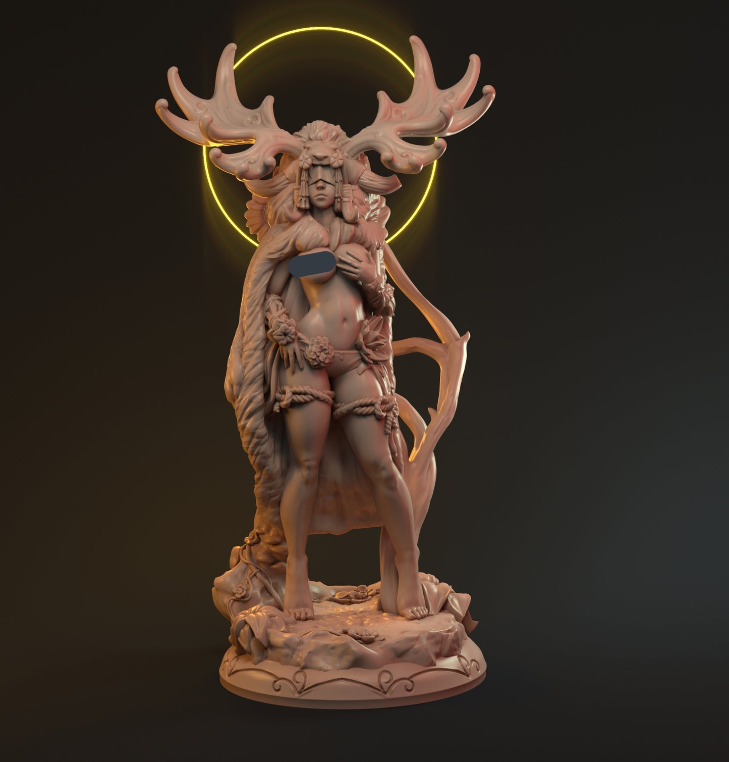 Ursula, Beautiful Druid Woman | Pin Up Display Statue | Hardwitch Games