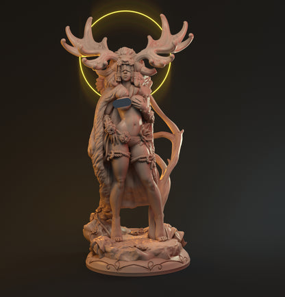 Ursula, Beautiful Druid Woman | Pin Up Display Statue | Hardwitch Games