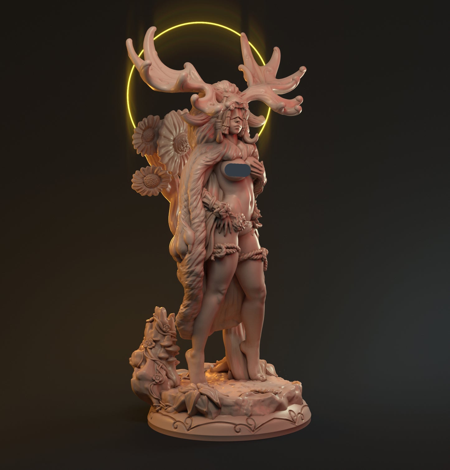 Ursula, Beautiful Druid Woman | Pin Up Display Statue | Hardwitch Games
