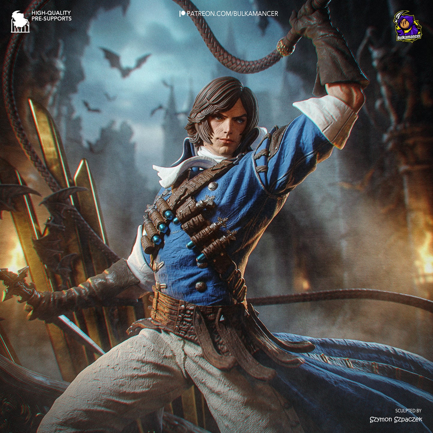 Cazador de vampiros | Figura de resina en kit de garaje | Bulkamancer Sculpts