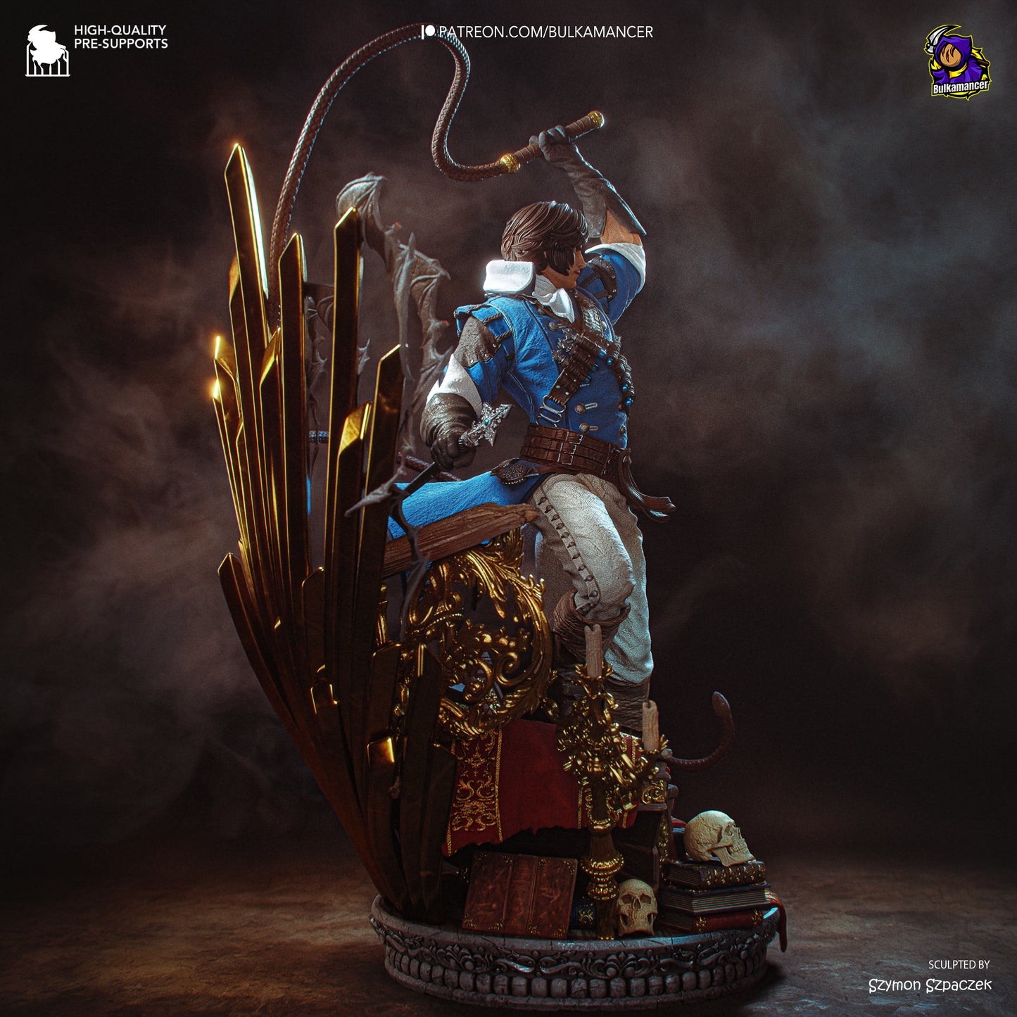 Cazador de vampiros | Figura de resina en kit de garaje | Bulkamancer Sculpts
