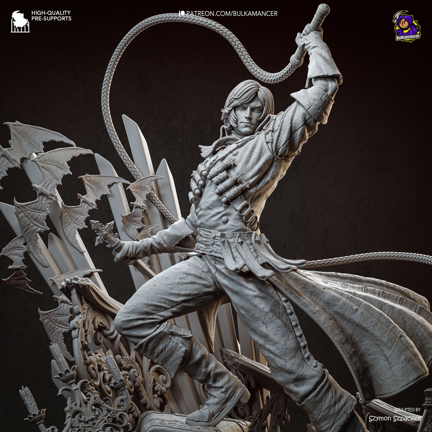Cazador de vampiros | Figura de resina en kit de garaje | Bulkamancer Sculpts