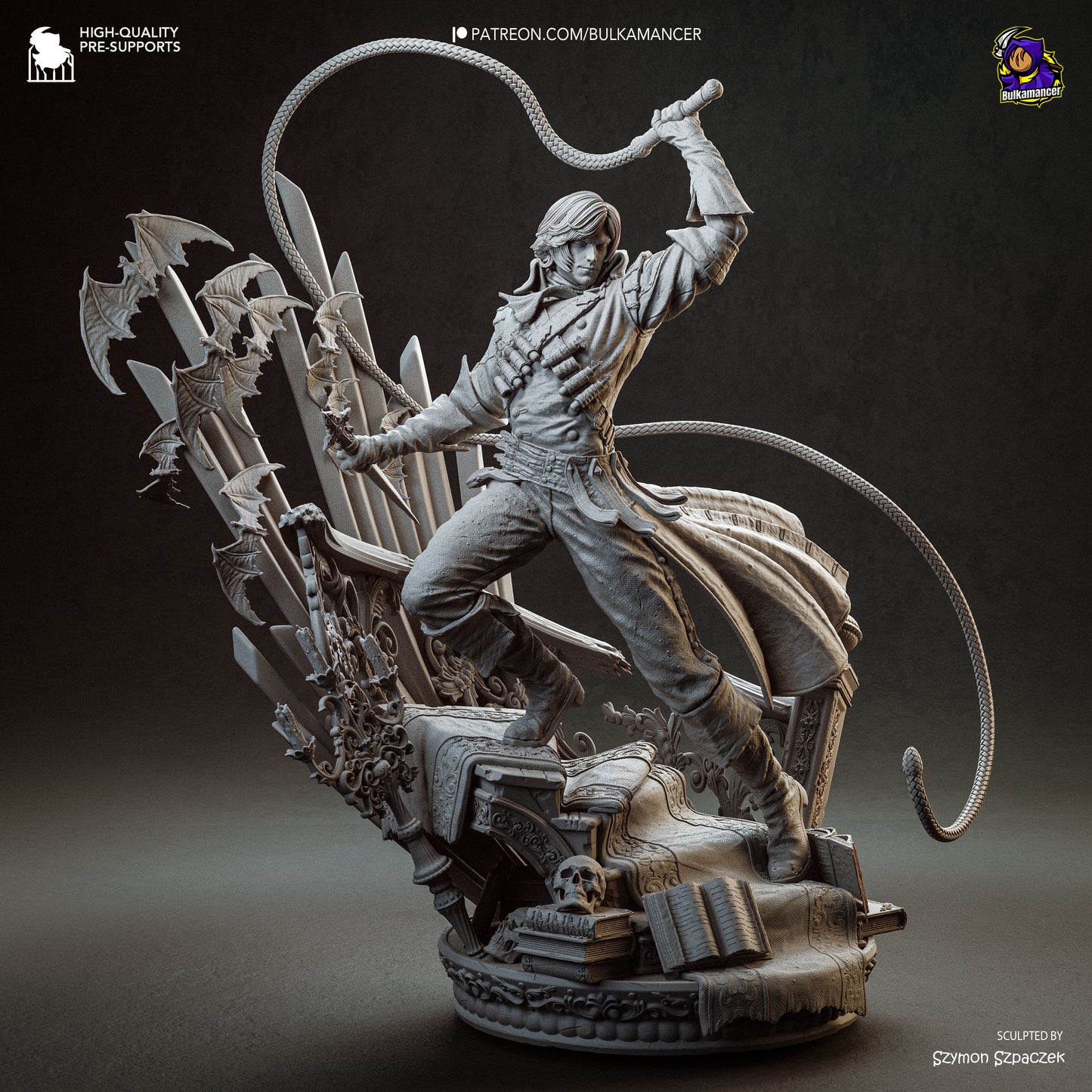 Cazador de vampiros | Figura de resina en kit de garaje | Bulkamancer Sculpts