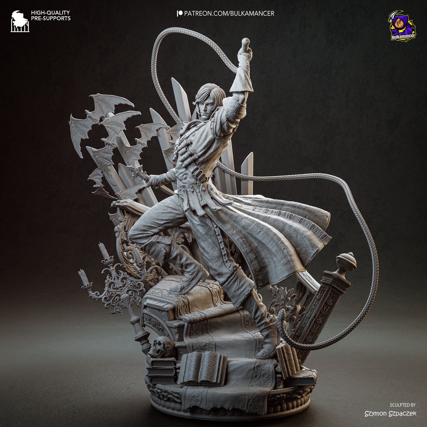 Cazador de vampiros | Figura de resina en kit de garaje | Bulkamancer Sculpts