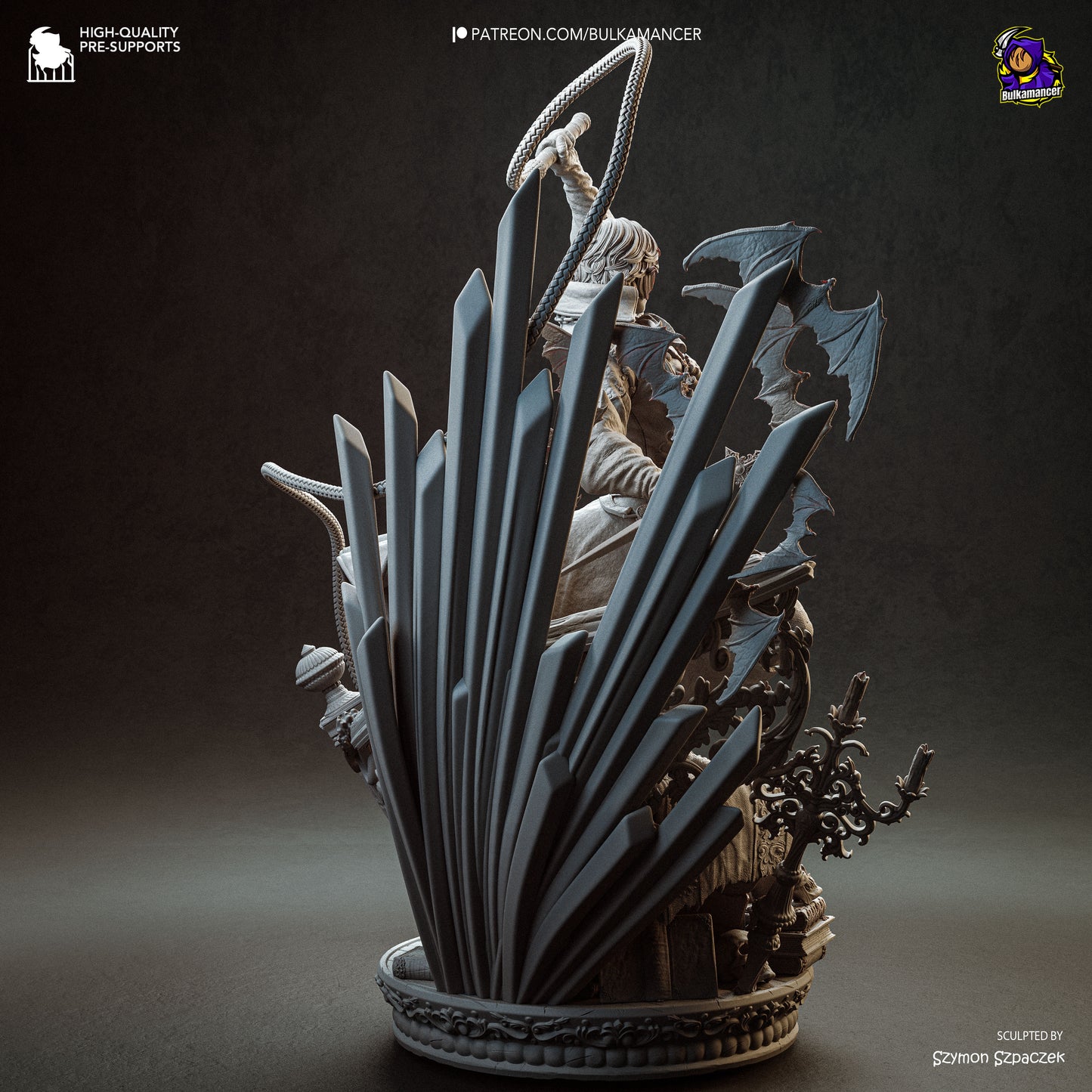 Cazador de vampiros | Figura de resina en kit de garaje | Bulkamancer Sculpts