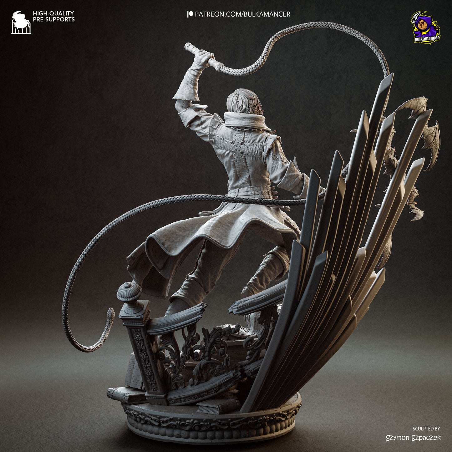 Cazador de vampiros | Figura de resina en kit de garaje | Bulkamancer Sculpts