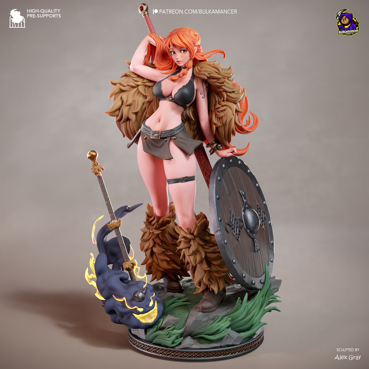 Viking Booty | Resin Garage Kit Figure | Bulkamancer Sculpts