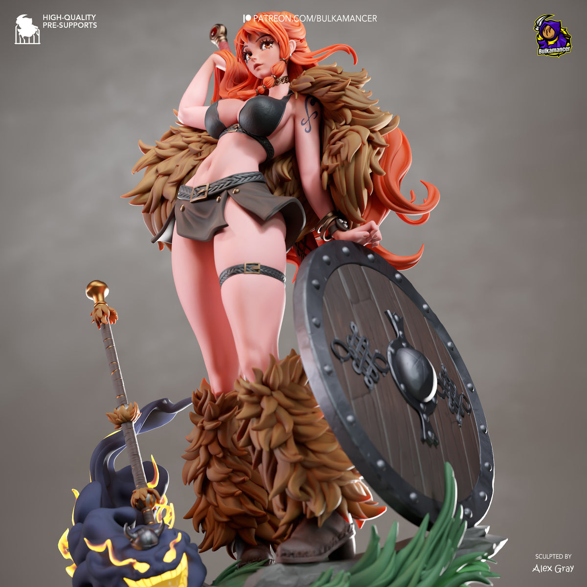 Viking Booty | Resin Garage Kit Figure | Bulkamancer Sculpts