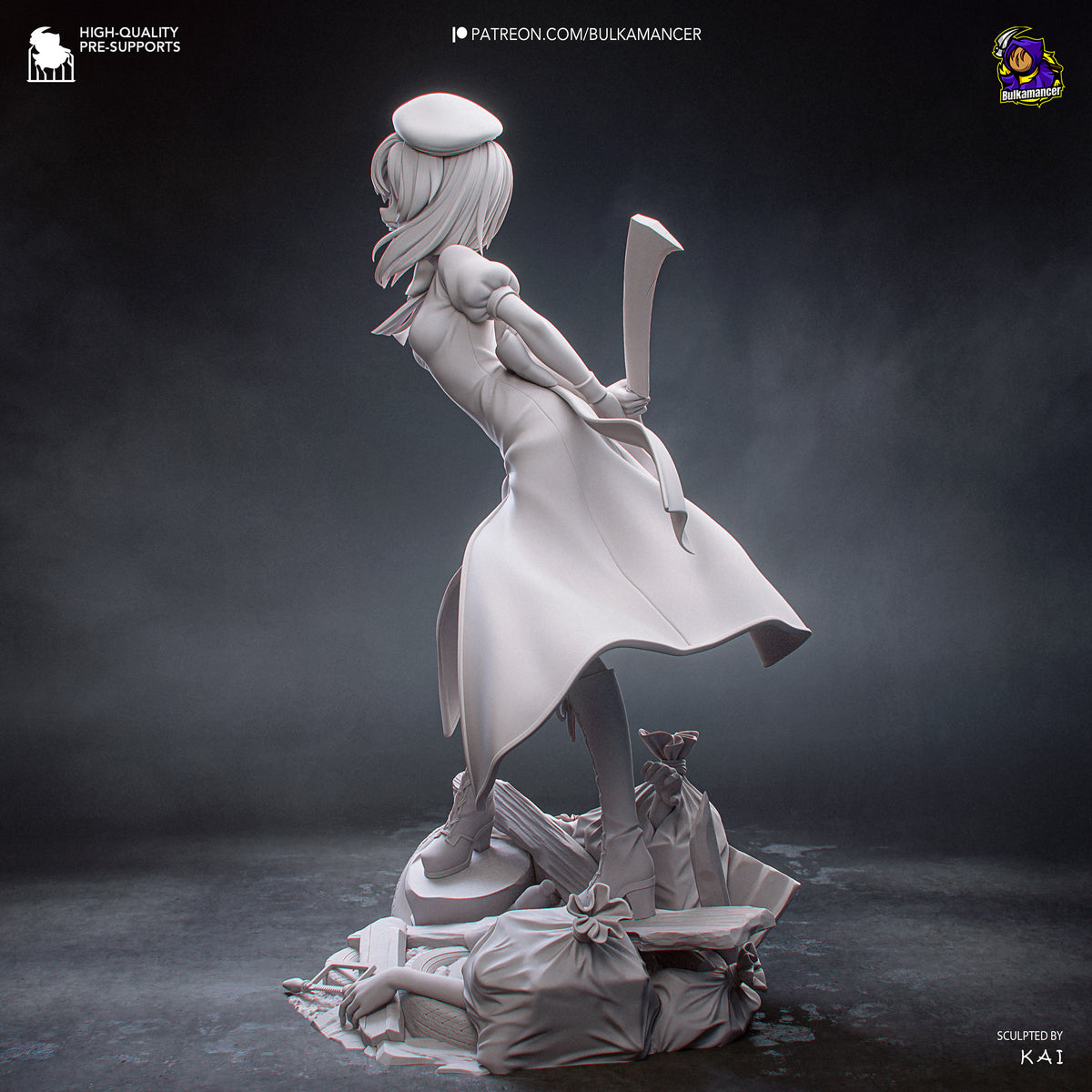 Ingeniero de escuadrón aerotransportado | Figura de kit de resina para garaje | Bulkamancer Sculpts
