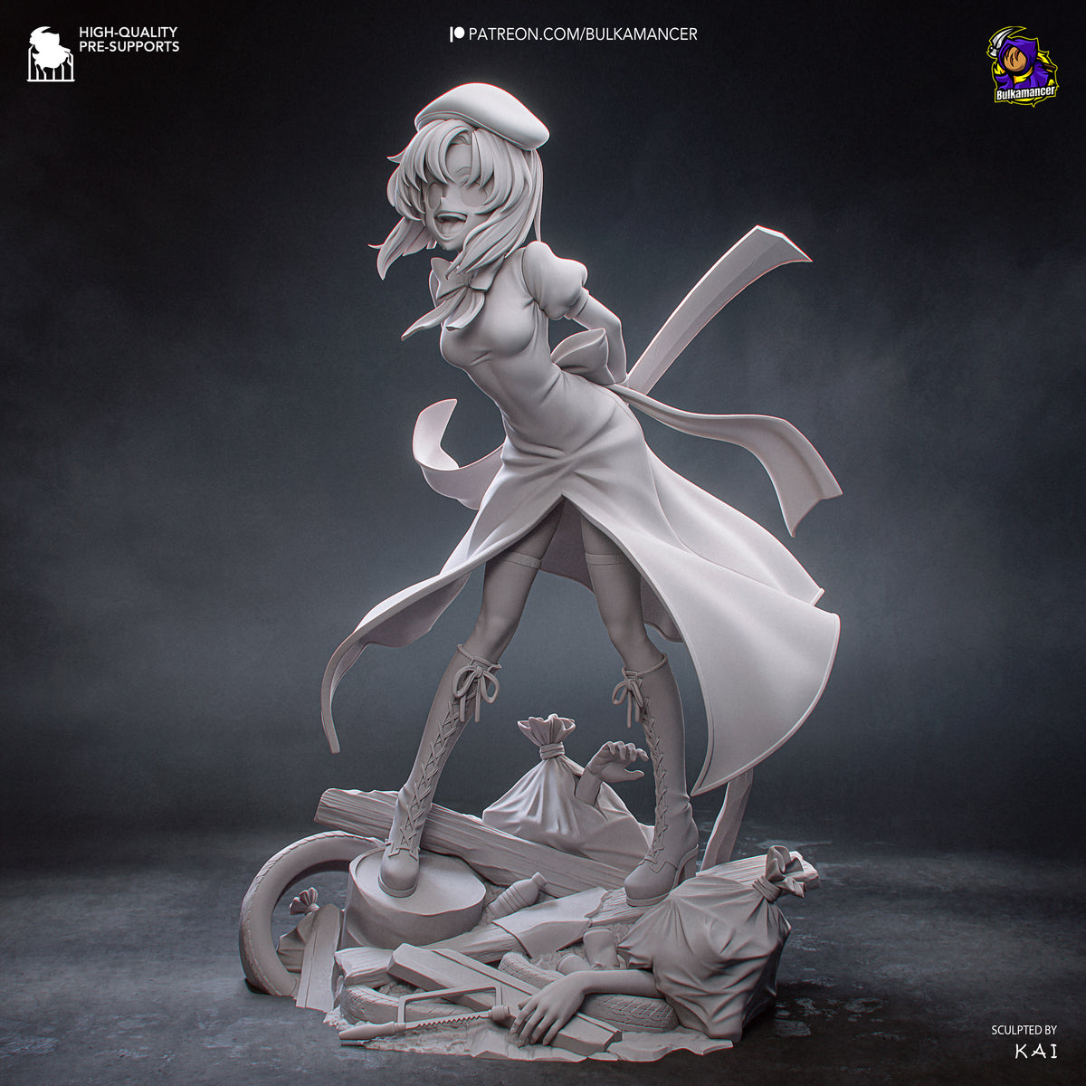 Ingeniero de escuadrón aerotransportado | Figura de kit de resina para garaje | Bulkamancer Sculpts
