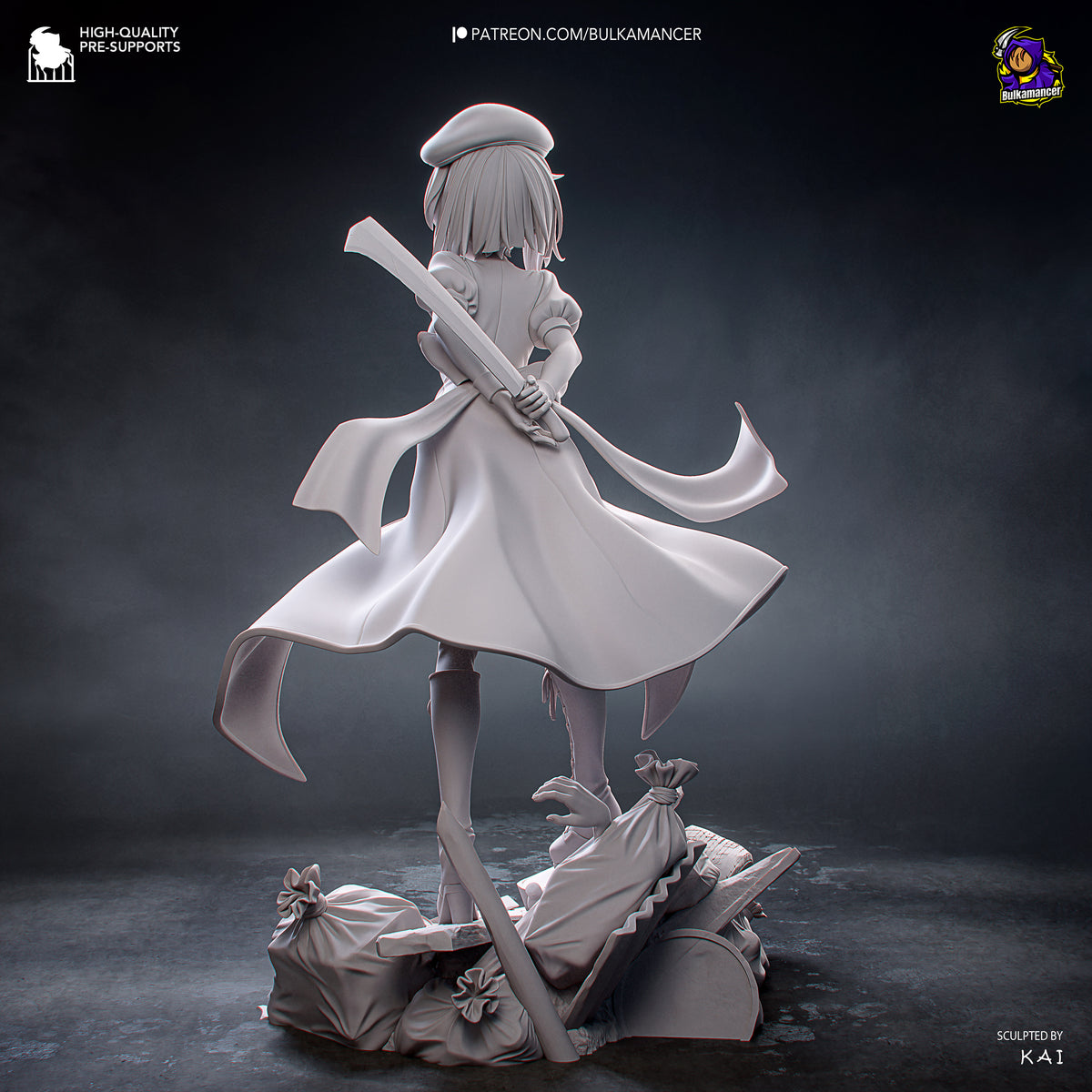 Ingeniero de escuadrón aerotransportado | Figura de kit de resina para garaje | Bulkamancer Sculpts