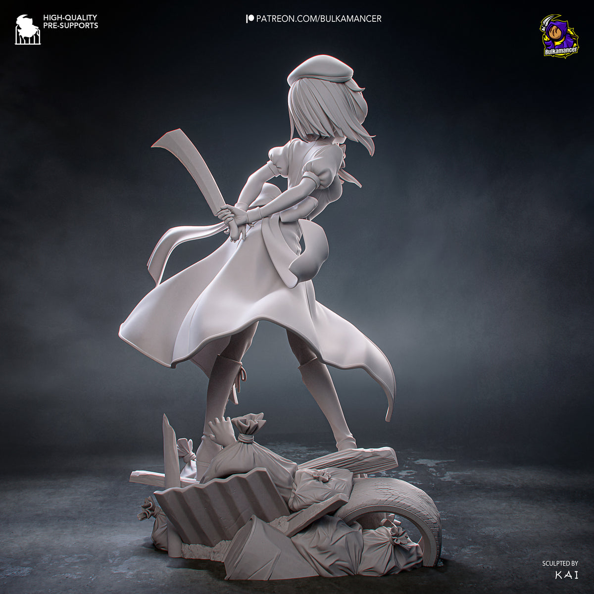 Ingeniero de escuadrón aerotransportado | Figura de kit de resina para garaje | Bulkamancer Sculpts