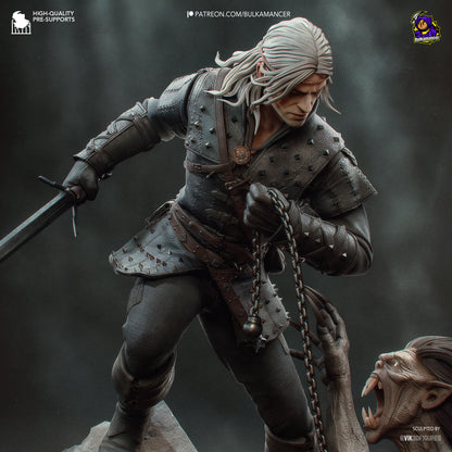 White Haired Butcher | Resin Garage Kit Figure Game Fan Art | Bulkamancer Sculpts