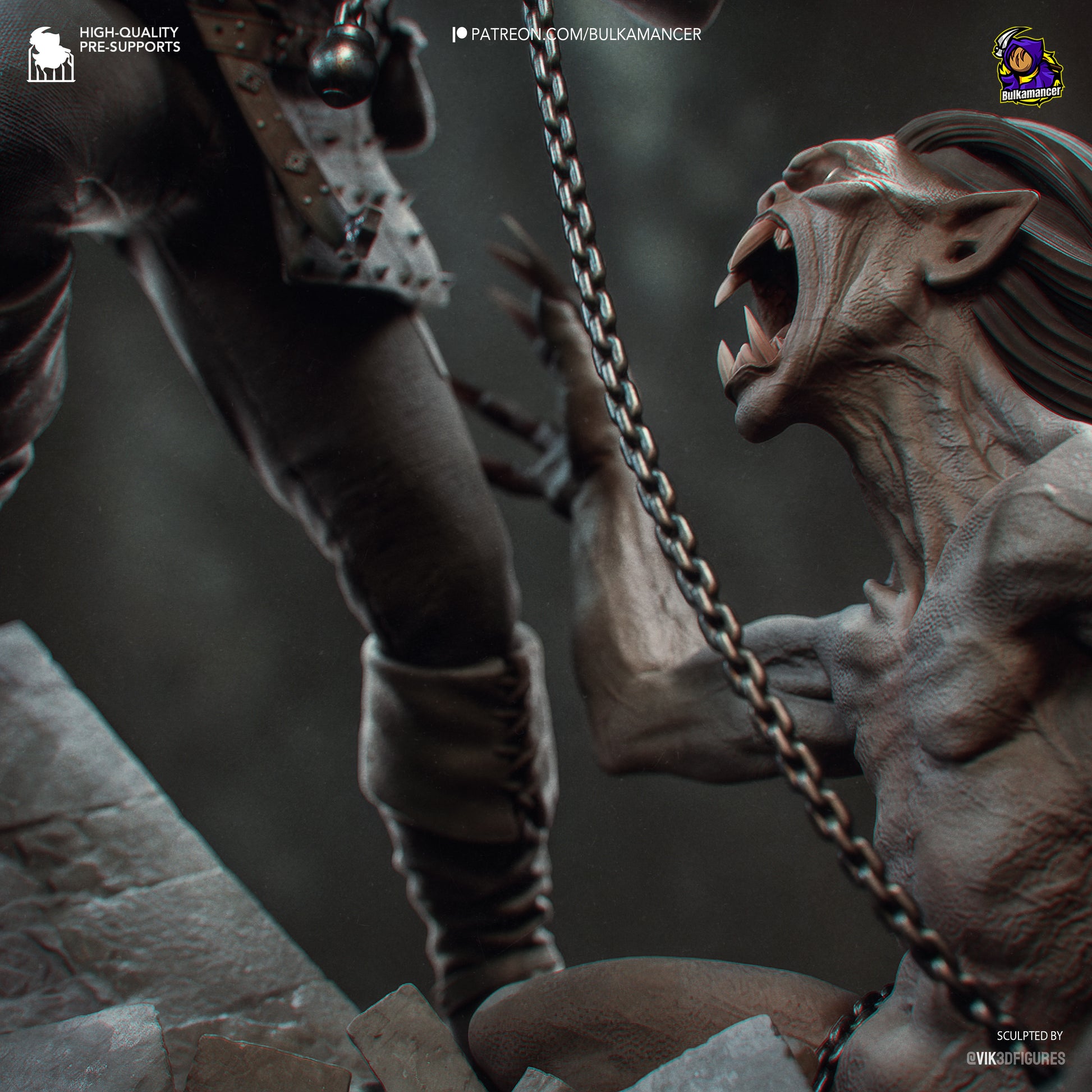 White Haired Butcher | Resin Garage Kit Figure Game Fan Art | Bulkamancer Sculpts