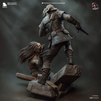 White Haired Butcher | Resin Garage Kit Figure Game Fan Art | Bulkamancer Sculpts