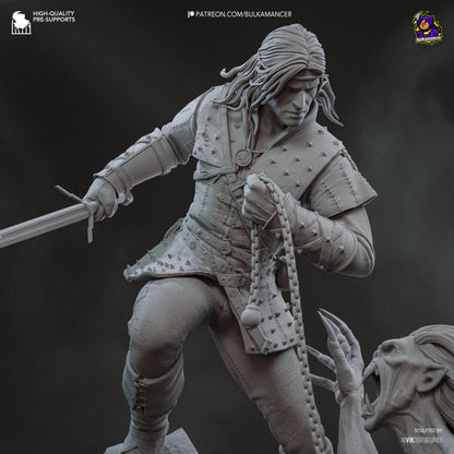 White Haired Butcher | Resin Garage Kit Figure Game Fan Art | Bulkamancer Sculpts