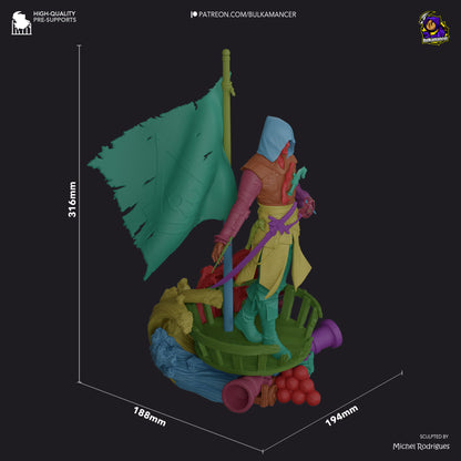 Wily Plunderer | Resin Garage Kit Figure Game Fan Art | Bulkamancer Sculpts