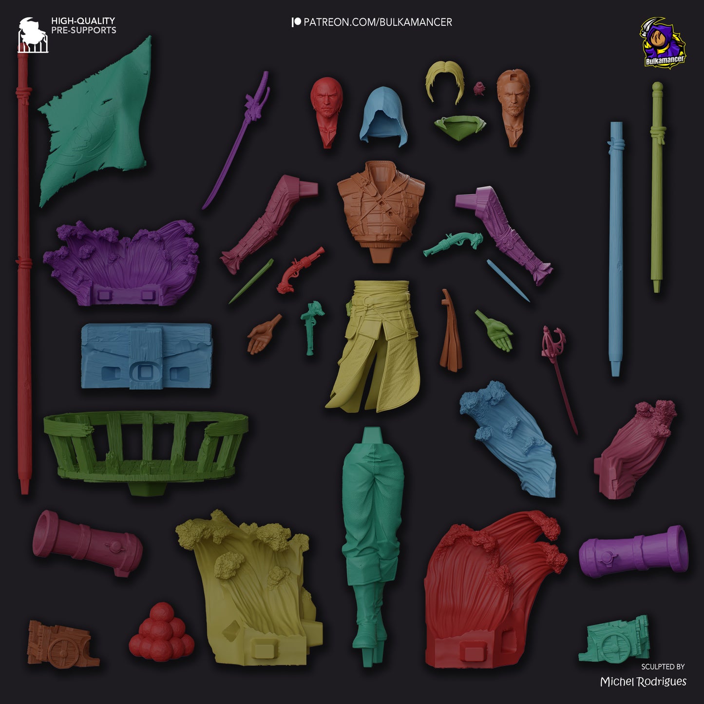 Wily Plunderer | Resin Garage Kit Figure Game Fan Art | Bulkamancer Sculpts