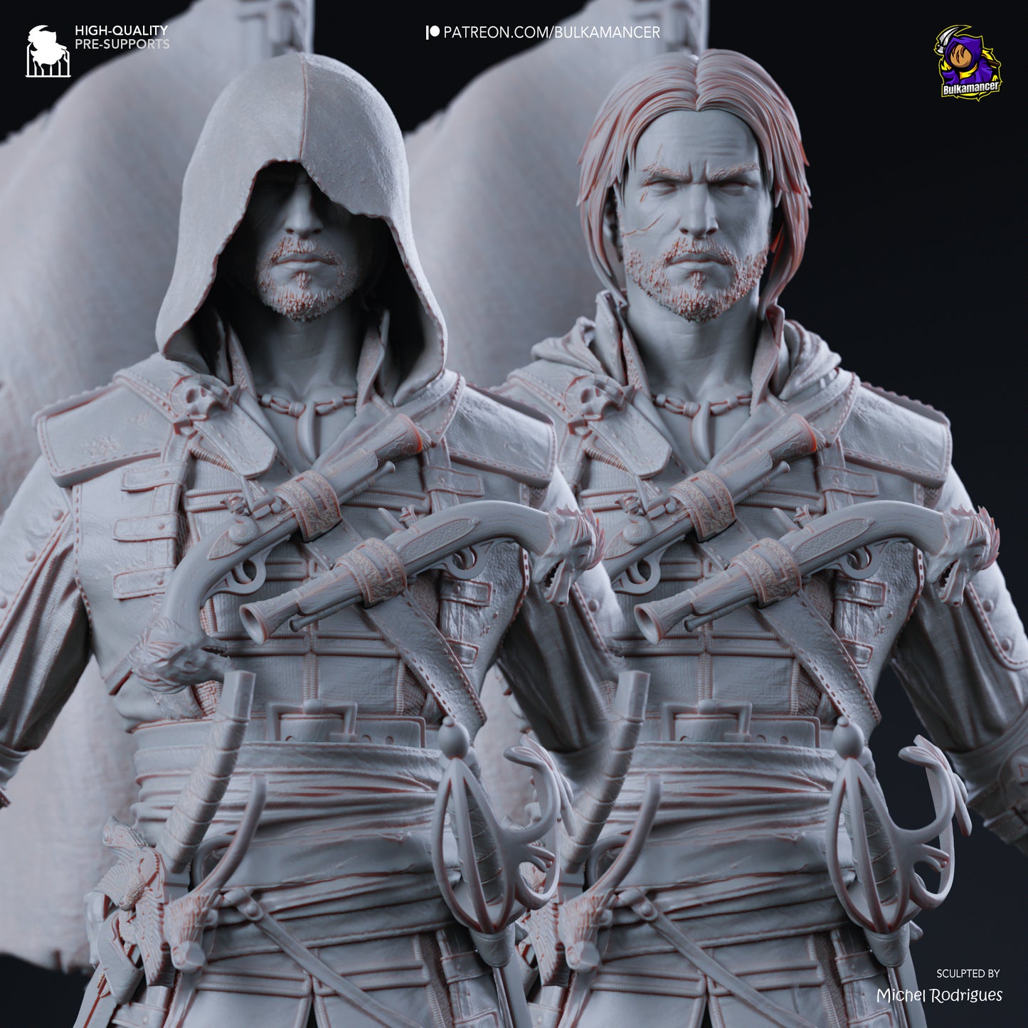 Wily Plunderer | Resin Garage Kit Figure Game Fan Art | Bulkamancer Sculpts