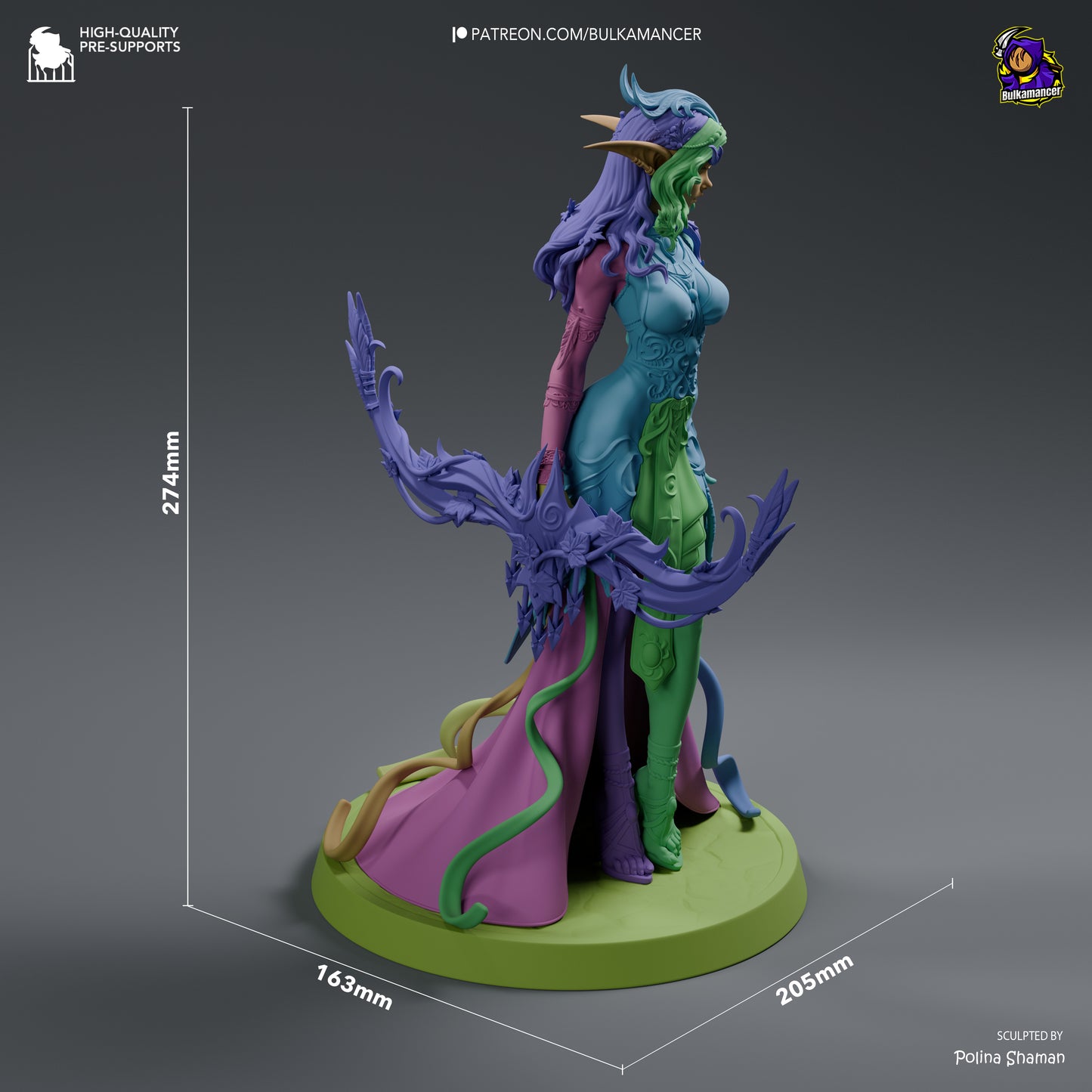 Wind Whisper | Resin Garage Kit Figure Game Fan Art | Bulkamancer Sculpts