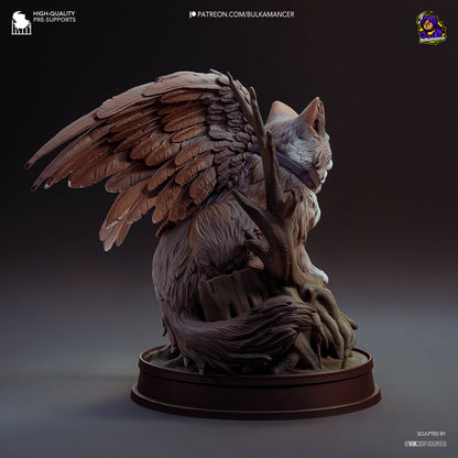 Winged Cat | Resin Garage Kit Figure Game Fan Art | Bulkamancer Sculpts