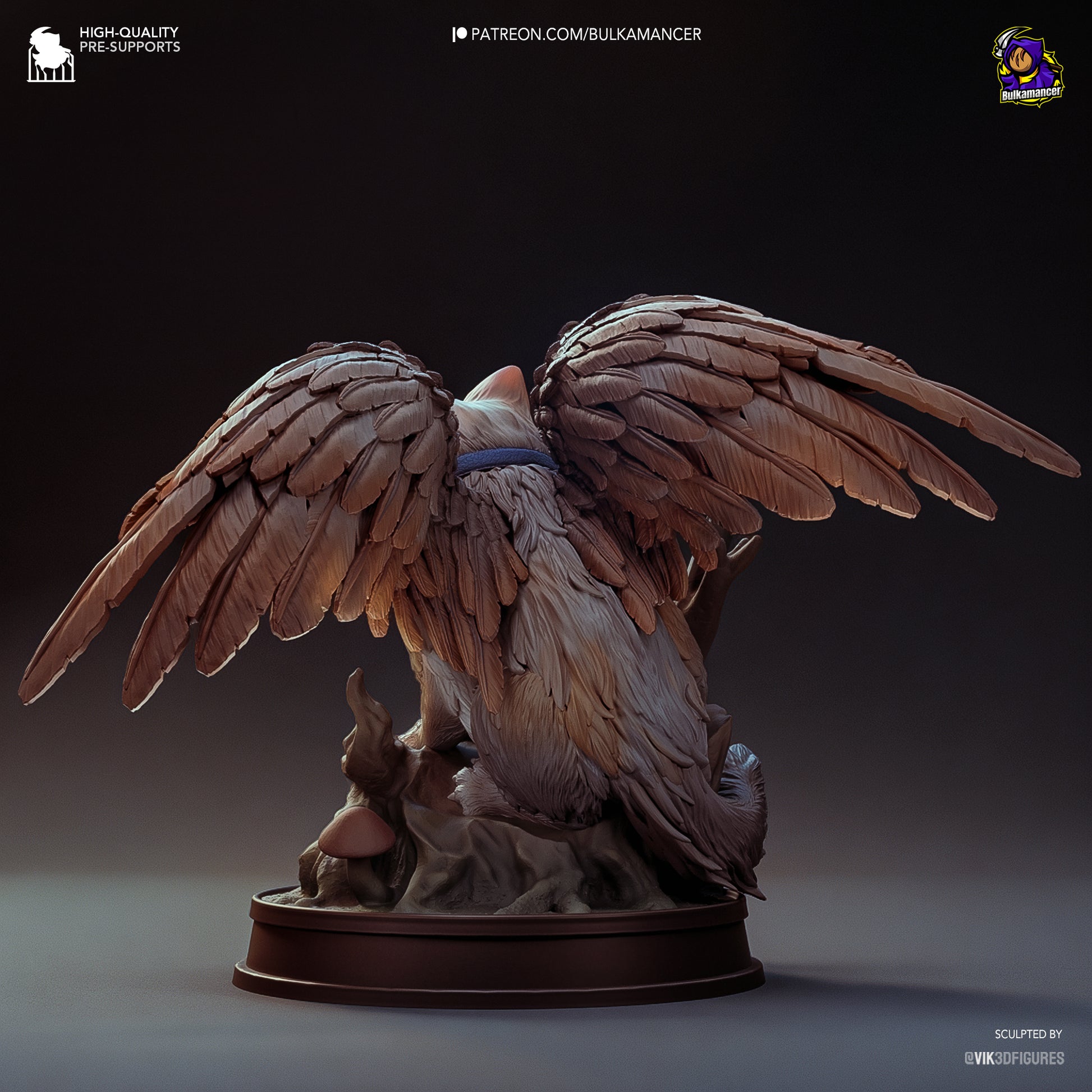 Winged Cat | Resin Garage Kit Figure Game Fan Art | Bulkamancer Sculpts
