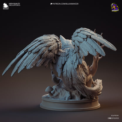 Winged Cat | Resin Garage Kit Figure Game Fan Art | Bulkamancer Sculpts