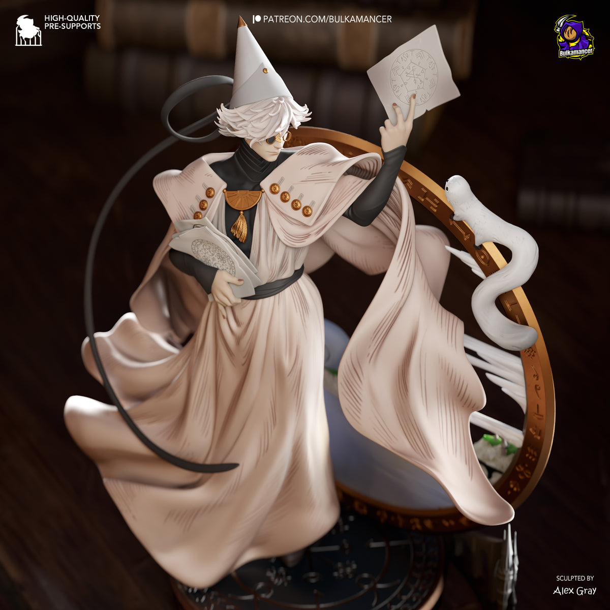 Witch Mentor | Resin Garage Kit Figure | Bulkamancer Sculpts
